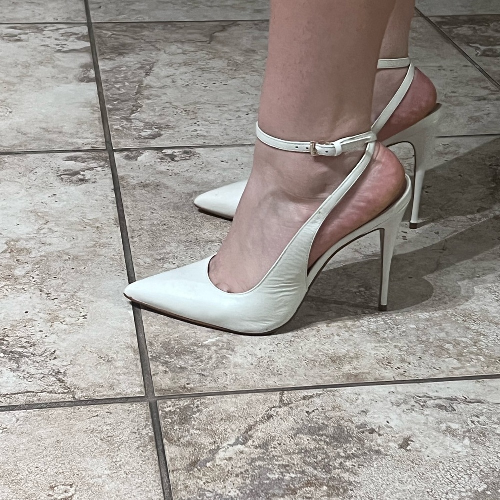 Aldo Cream Stiletto Heels - Picture 2 of 5